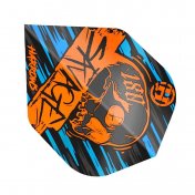 Plumas Harrows Darts Flights Savage Orange Blue - 3