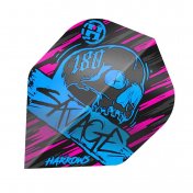 Plumas Harrows Darts Flights Savage Aqua Pink