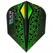 Plumas Harrows Darts Silika ColourShift Crystalline N6 X Green