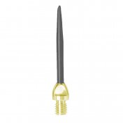 Puntas Conversion Harrows Clasica Negra Dorada 30mm 2ba - 2