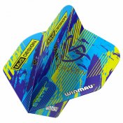 Plumas Winmau Darts Prism Delta MVG Desegn Azul Verde - 2