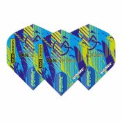 Plumas Winmau Darts Prism Delta MVG Desegn Azul Verde - 3