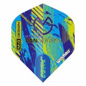 Plumas Winmau Darts Prism Delta MVG Desegn Azul Verde