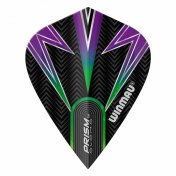 Plumas Winmau Darts Kite Black, Green & Purple Kite Flight