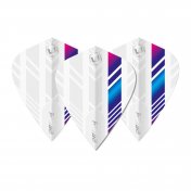 Plumas Winmau Darts Kite White, Blue & Purple Kite Flight - 3