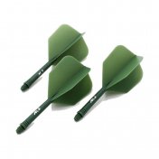 Plumas Cuesoul Flights AK5 Shape Verde Oscuro L - 1