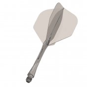  Plumas Winmau Darts Fusion Grey Short 22-64mm N2 - 2