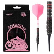Dardos Cuesoul Engine V5 Pink Hope Soft tip 90% 19g - 1
