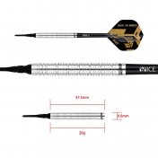 Dardos One80 Back To Basic JLS 20gr - 5