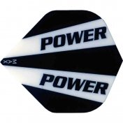Plumas Power MAx Standard Logo Negra Blanca Solid - 3