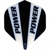 Plumas Power MAx Standard Logo Negra Blanca Solid - 1