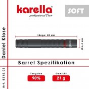 Dardos Karella Daniel Klose 90% 21g - 5