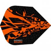 Plumas Harrows Darts Rapide Standard Naranja Negra - 2