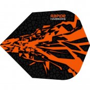 Plumas Harrows Darts Rapide Standard Naranja Negra - 3