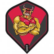 Plumas Shot Darts Standard Michael Smith Bully Boy Red - 1