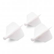 Plumas Flights Darts Cuesoul Tero + AK4 Blanca Big Wing - 1