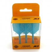 Plumas Cuesoul Flights AK5 Shape L Azul Dragon Pattern  - 2