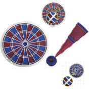 Receptor Diana Profesional Tipo Compumatic C.Sombrilla 2 Colores Triple 2 Puntos - 2
