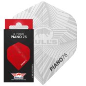 Plumas Bulls Darts Piano 75 No2 Standard Blanco 5 Packs