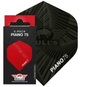 Plumas Bulls Darts Piano 75 No2 Standard Negro 5 Packs - 1