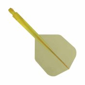 Plumas Condor Axe Shape Amarillo Claro M 27.5mm 3 Uds.  - 2