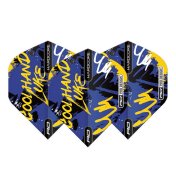 Plumas Flights Red Dragon Luke Humphries Graffiti Blue H/core  - 2