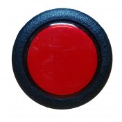 Pulsador circular rojo para maquinas + micro