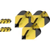Plumas Target Tag Black Yellow (3 Sets) Ten-X Shape Mini - 1