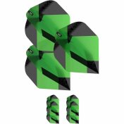 Plumas Target Tag Black Green (3 Sets) No2 - 2