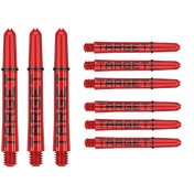   Cañas Target Pro Grip Tag Shaft Short 3 sets Red Black (mm)