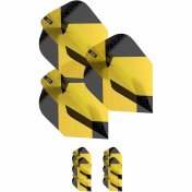 Plumas Target Tag Black Yellow (3 Sets) No6 - 3