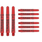   Cañas Target Pro Grip Tag Shaft Med 3 sets Red Black (48mm)