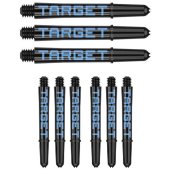 Cañas Target Pro Grip Tag Shaft Med 3 sets Black Blue(48mm) - 3