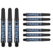 Cañas Target Pro Grip Shaft Short 3 sets Black Blue(48mm)