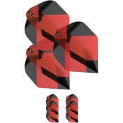 Plumas Target Tag Black Red (3 Sets) No2 - 2