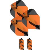 Plumas Target Tag Black Orange (3 Sets) No6 - 3