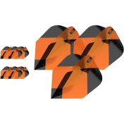 Plumas Target Tag Black Orange (3 Sets) No6