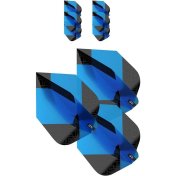 Plumas Target Tag Black Blue (3 Sets) No6 - 3