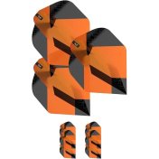 Plumas Target Tag Black Orange (3 Sets) No2 - 2