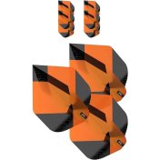 Plumas Target Tag Black Orange (3 Sets) No2 - 3