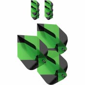 Plumas Target Tag Black Green (3 Sets) Ultra Ten - X - 2