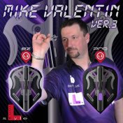 Plumas Champagne Flights L-Style L3EZ Standard Mike Valentin V3 Blanco Transparente - 3