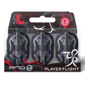 Plumas Champagne Flights L-Style L3PRO Shape Mike Valentin V3 Negro - 4