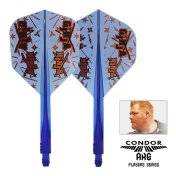 Plumas Condor Axe Standard Matt Campbell Ginja Ninja Azul M 27.5mm 3 Uds. - 2