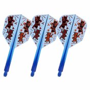 Plumas Condor Axe Shape Matt Campbell Ginja Ninja Azul S 21.5mm 3 Uds. Negro  - 2