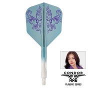 Plumas Condor Axe Shape Charm Rosa Kwok Blue L 33.5mm 3 Uds. - 2