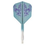 Plumas Condor Axe Shape Charm Rosa Kwok Blue L 33.5mm 3 Uds. - 1