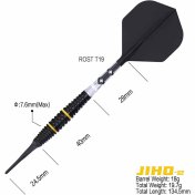 Dardos Cuesoul Jiho S2 Soft tip 90% 19g - 2