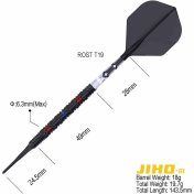 Dardos Cuesoul Jiho S1 Soft tip 90% 18g - 4