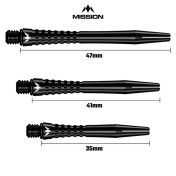 Cañas Mission Aluminio Atom Shaft Black 41mm - 4